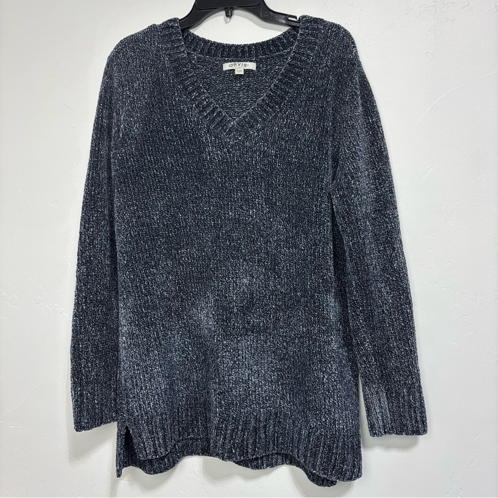 Orvis Classic Collection Women's V Neck Sweater Soft Cozy Comfy Size XL Winter